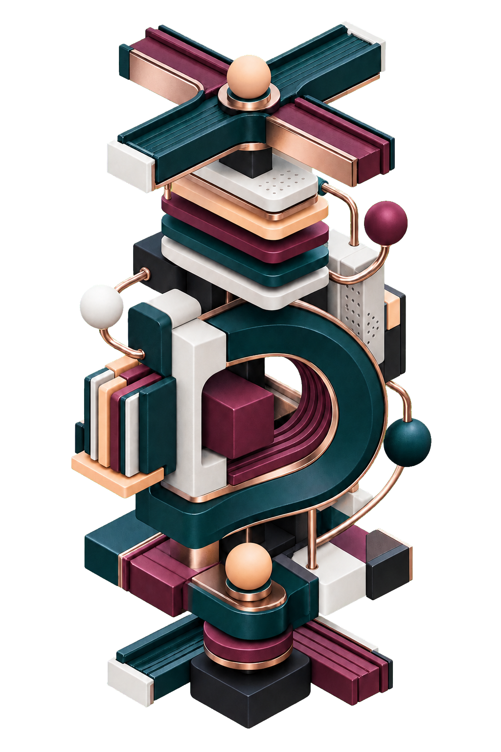 An interlocking 3D platform system